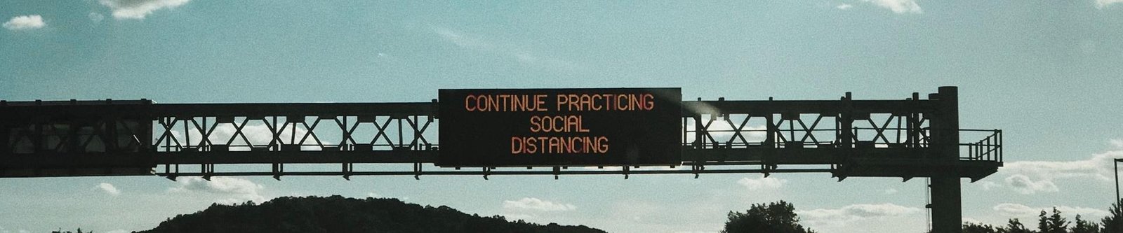 Social distancing sign