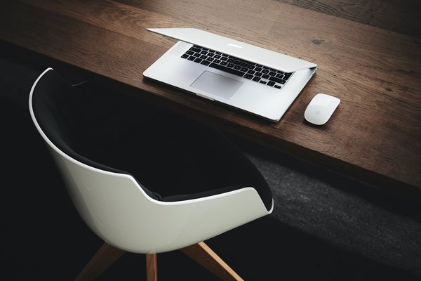 Laptop on the table