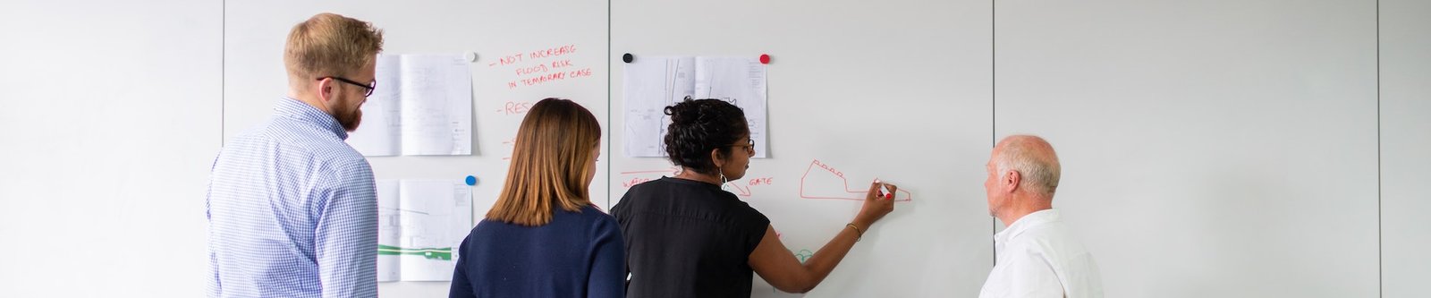 People planning on a whiteboard