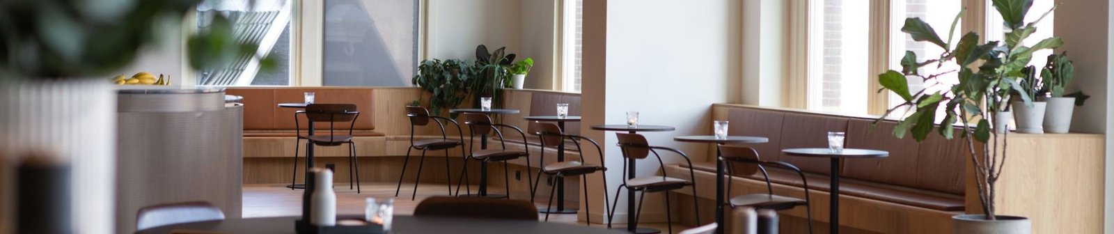 Dining within a coworking space